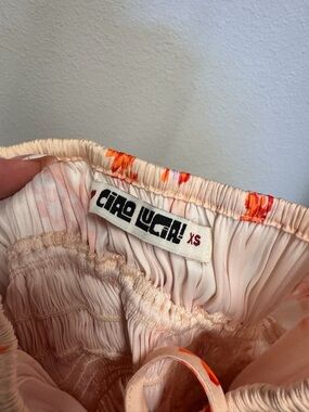 Ciao Lucia Peach Pink Floral Dress